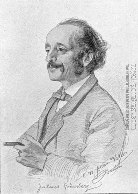 Christian Wilhelm Allers : Portrait of julius rodenberg
